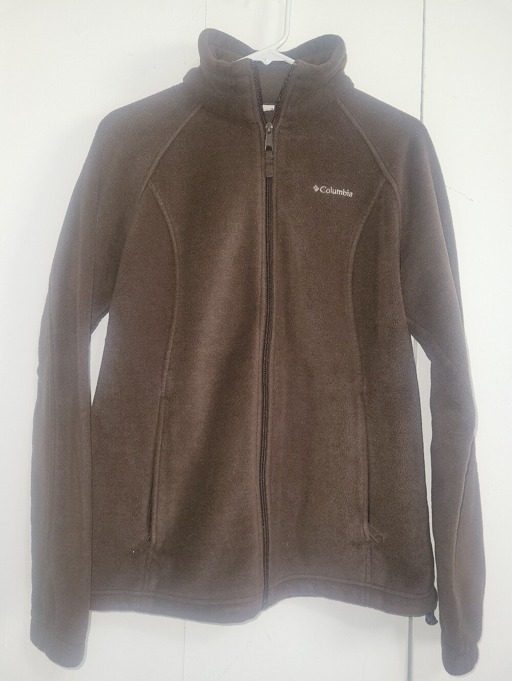 Columbia Dark Brown Full Zip Fleece Hoodie